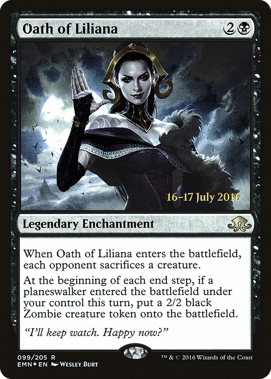 Oath of Liliana (099) (Prerelease) - Foil
