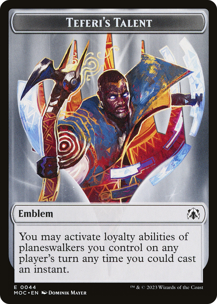 Teferi's Talent Emblem (0044)