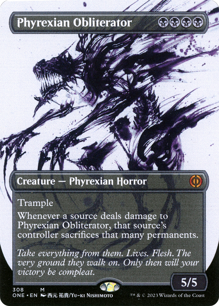 Phyrexian Obliterator (308) (Borderless) - Foil