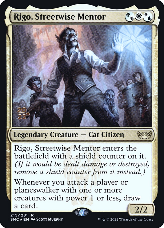 Rigo, Streetwise Mentor (215) (Prerelease) (PSNC) - Foil