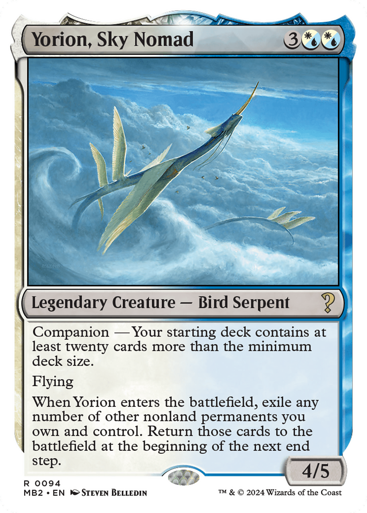 Yorion, Sky Nomad