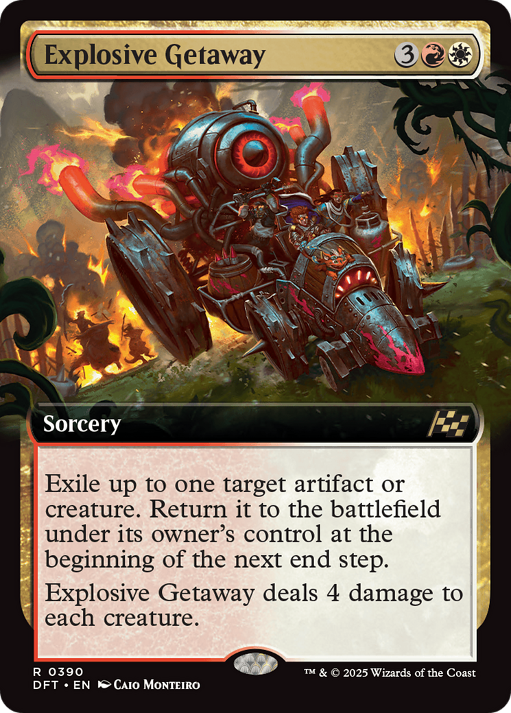 Explosive Getaway (0390) (Extended Art) - Foil