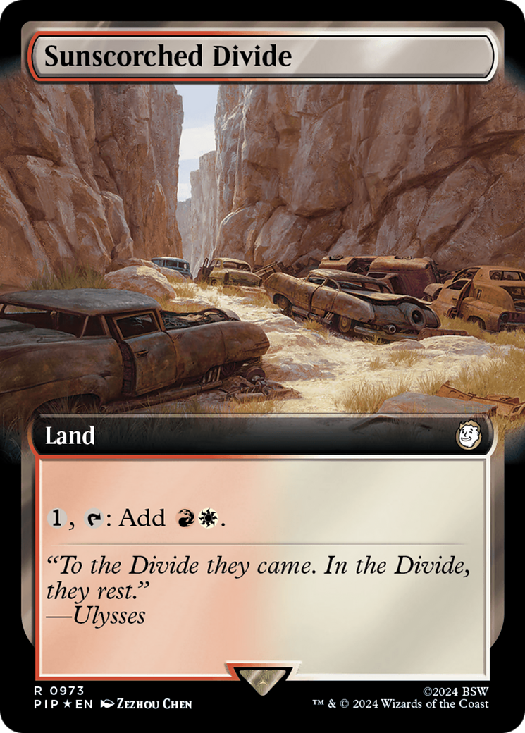 Sunscorched Divide (0973) (Extended Art) - Surge Foil
