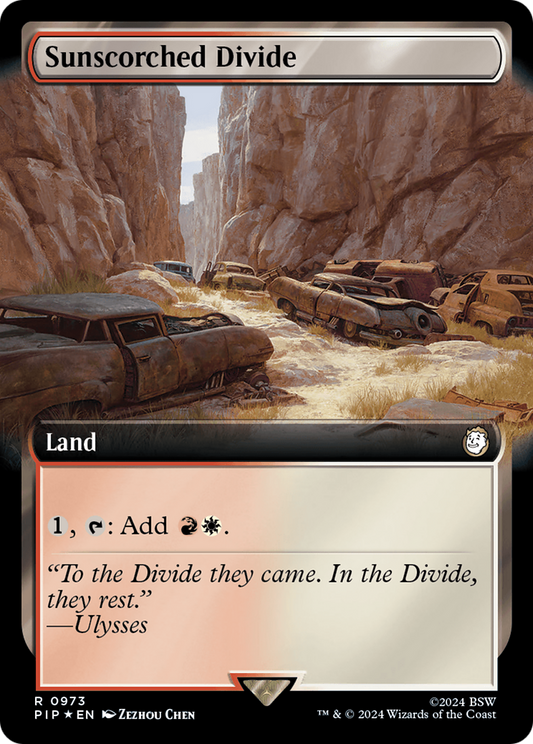 Sunscorched Divide (0973) (Extended Art) - Surge Foil