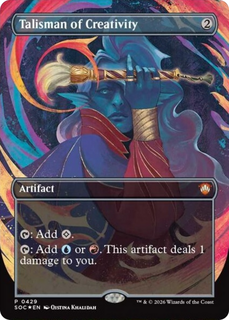 Talisman of Creativity (0429) (Borderless) (SOC) - Foil