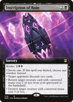 Inscription of Ruin (340) (Extended Art) - Foil