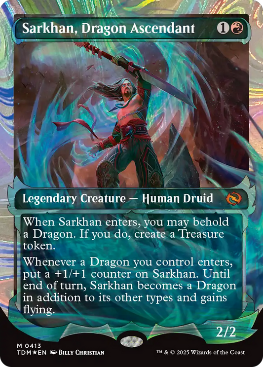 Sarkhan, Dragon Ascendant (0413) (Showcase) - Halo Foil