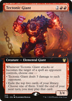 Tectonic Giant (323) (Extended Art) - Foil