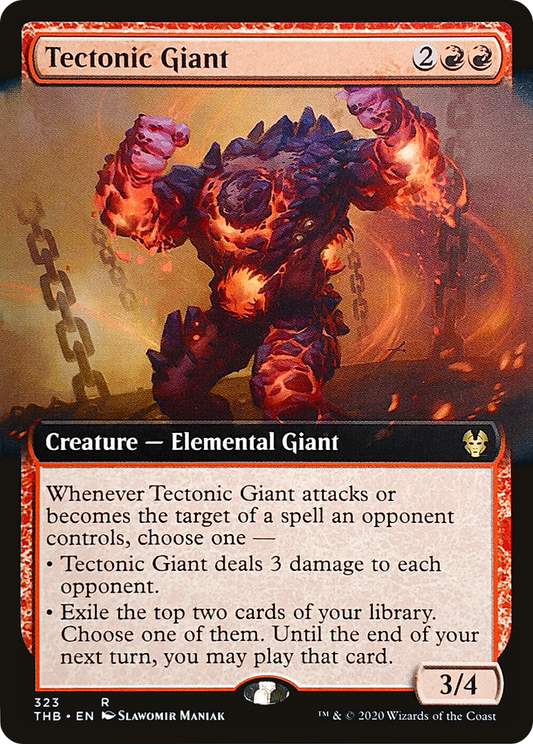 Tectonic Giant (323) (Extended Art) - Foil