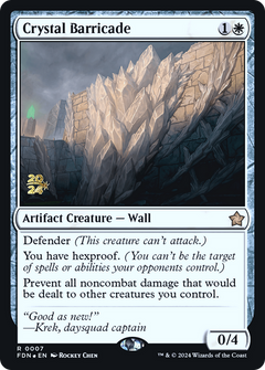 Crystal Barricade (0007) (Prerelease) - Foil