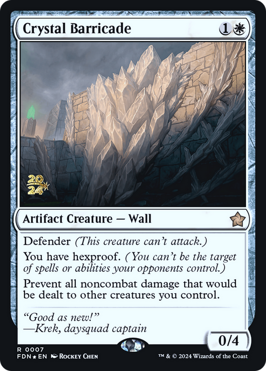 Crystal Barricade (0007) (Prerelease) - Foil