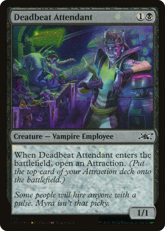 Deadbeat Attendant (355) - Galaxy Foil