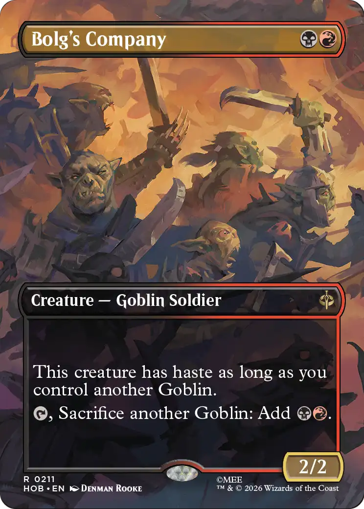 Bolg's Company (0211) (Borderless) (HOB) - Foil