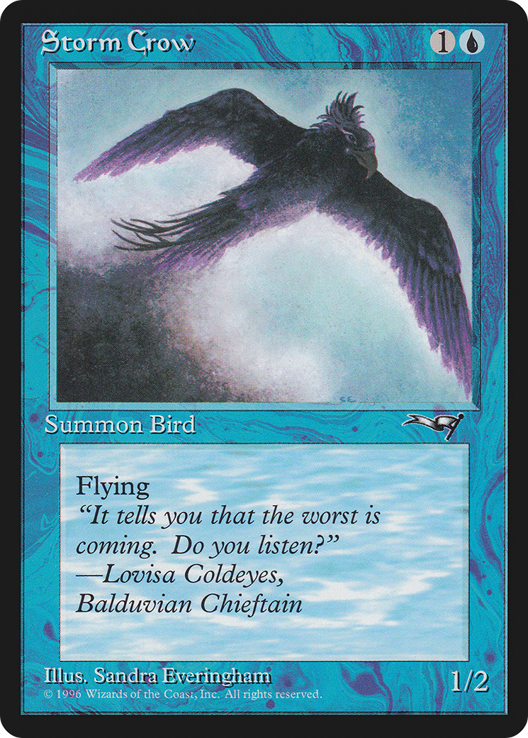 Storm Crow (Flying Right)