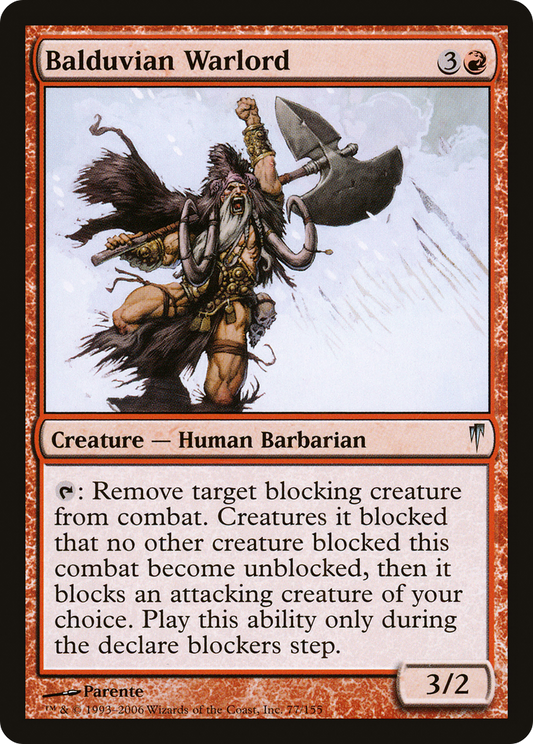 Balduvian Warlord - Foil