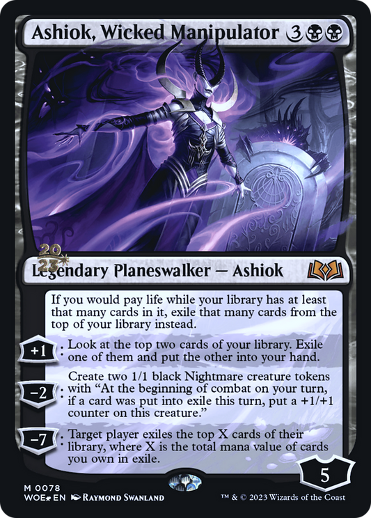 Ashiok, Wicked Manipulator (0078) (Prerelease) - Foil