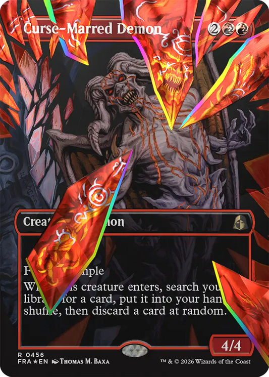 Curse-Marred Demon (0456) (Borderless) (FRA) - Facet Foil