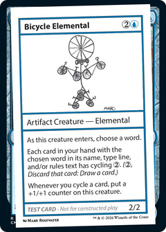 Bicycle Elemental (Test Card) (PF26)