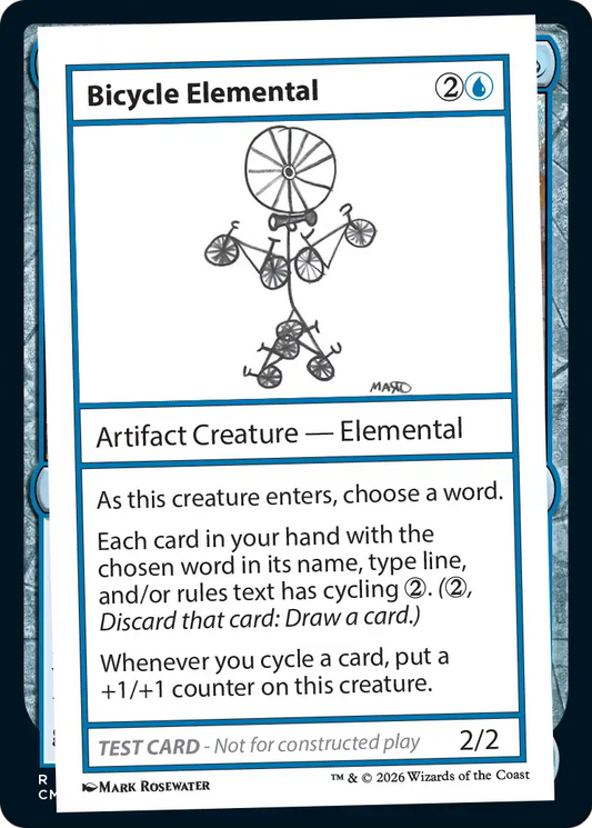 Bicycle Elemental (Test Card) (PF26)