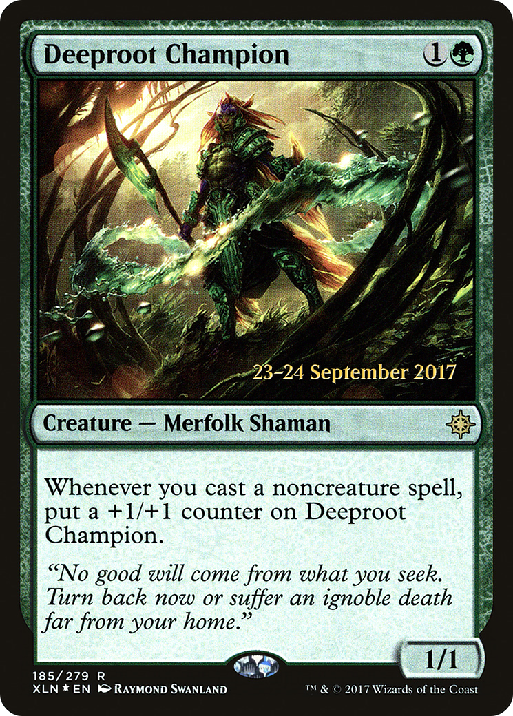 Deeproot Champion (185) (Prerelease) - Foil