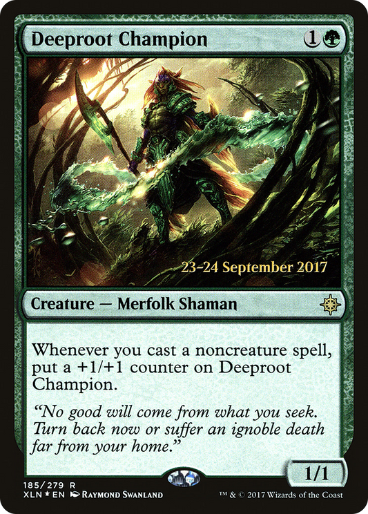 Deeproot Champion (185) (Prerelease) - Foil