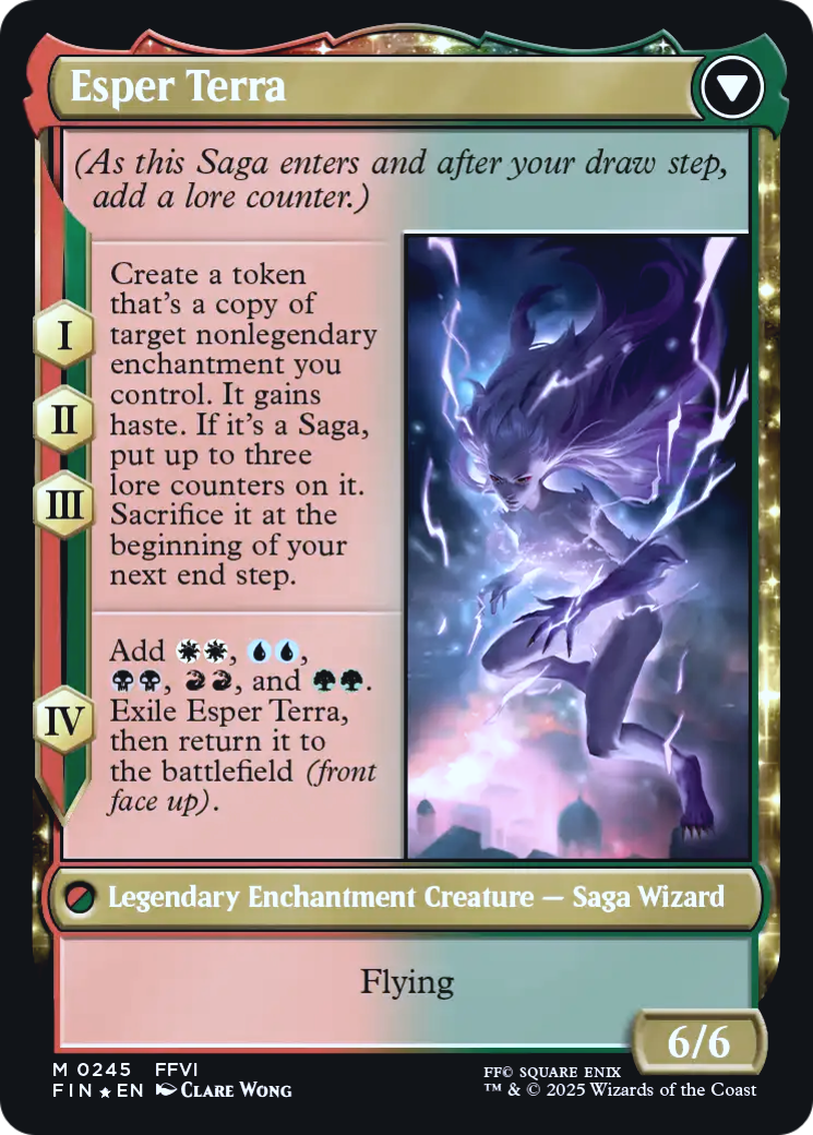 Terra, Magical Adept // Esper Terra (0245) (Prerelease) (PFIN) - Foil