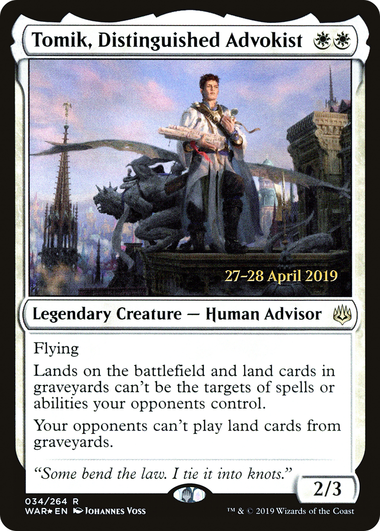 Tomik, Distinguished Advokist (034) (Prerelease) - Foil
