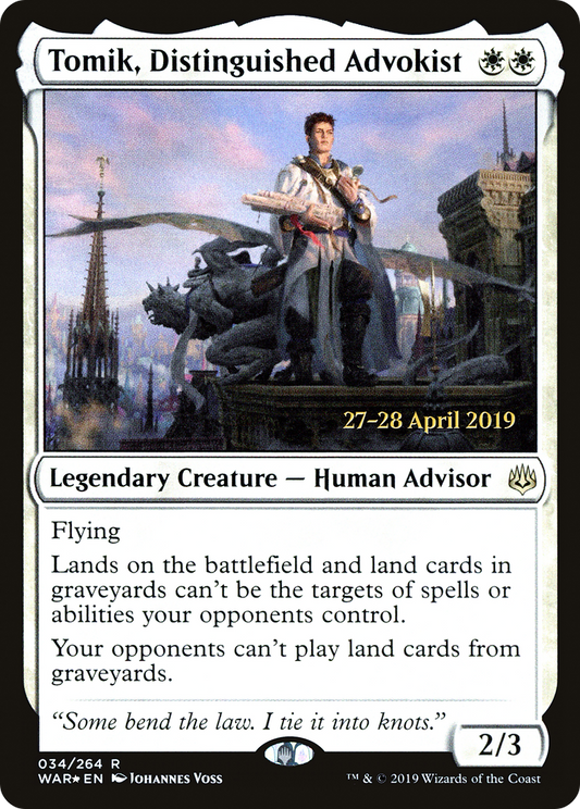 Tomik, Distinguished Advokist (034) (Prerelease) - Foil