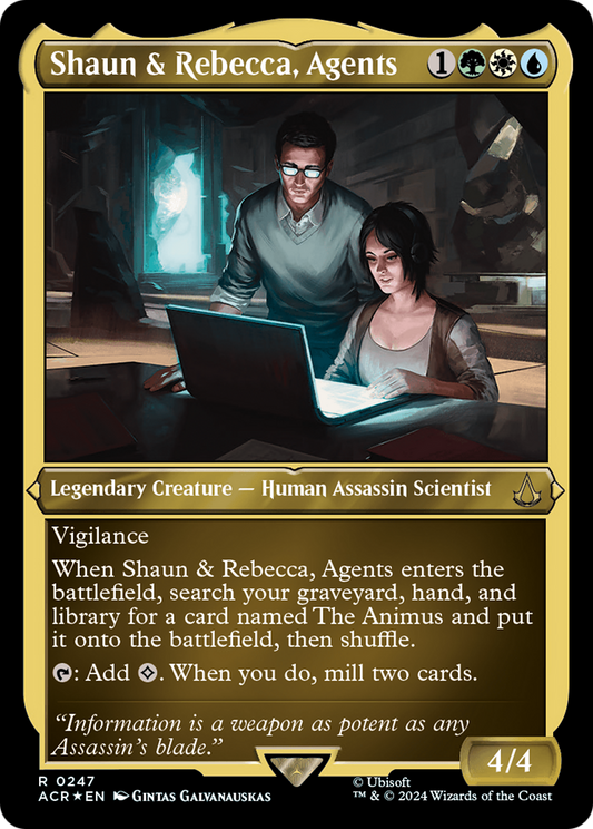 Shaun & Rebecca, Agents (0247) - Foil Etched