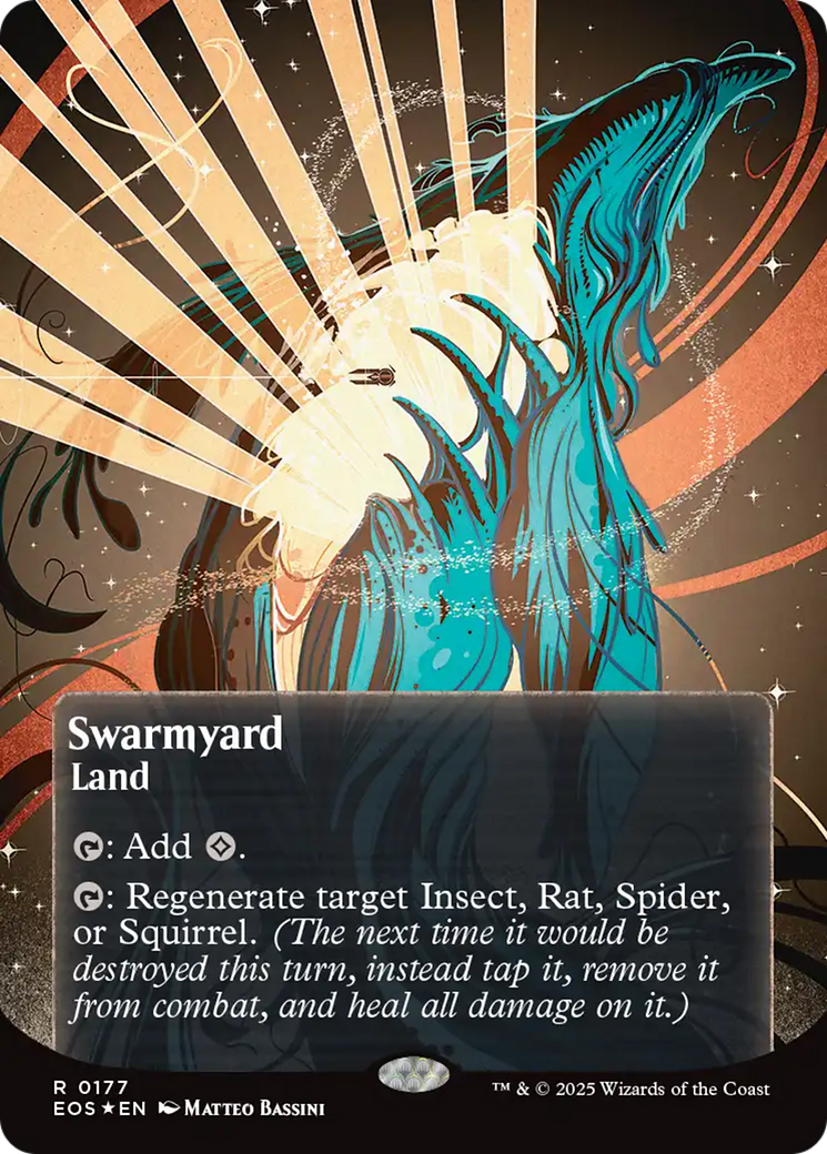 Swarmyard (0177) (Borderless) - Galaxy Foil