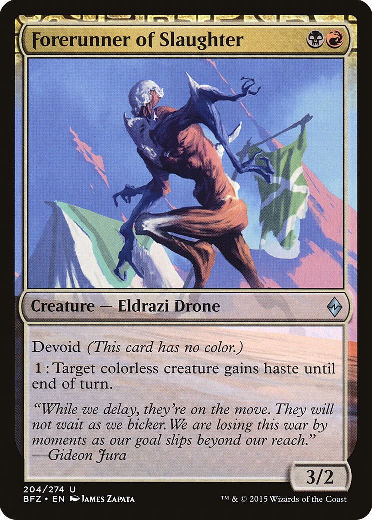 Forerunner of Slaughter - Foil