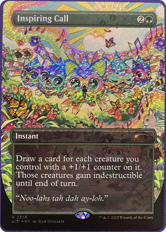 Inspiring Call (2328) (Borderless) - Confetti Foil sld