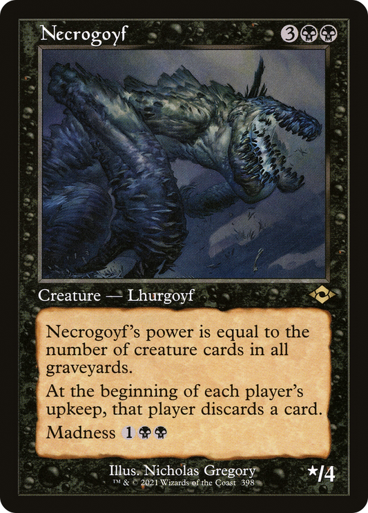 Necrogoyf (398) (Retro Frame) - Foil Etched