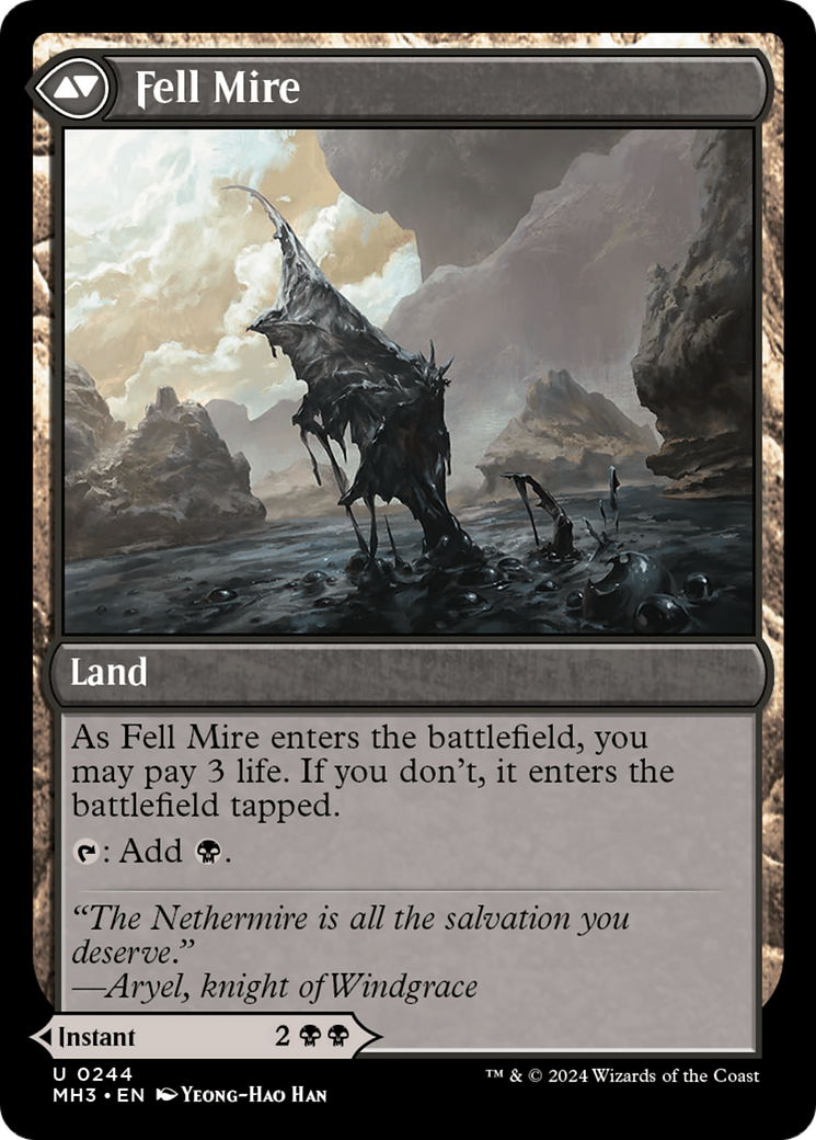Fell the Profane // Fell Mire (MH3) - Foil