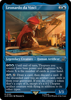 Leonardo da Vinci (0193) - Foil Etched