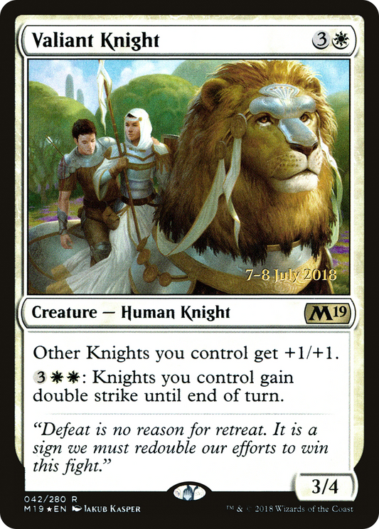 Valiant Knight (042) (Prerelease) - Foil