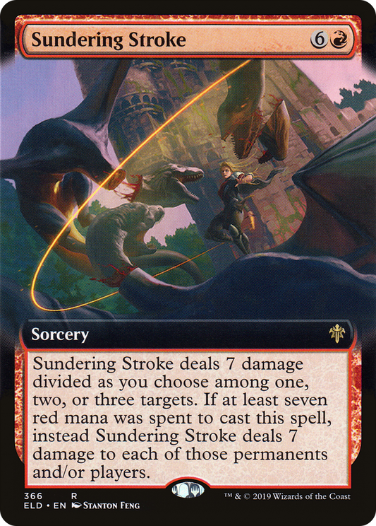 Sundering Stroke (366) (Extended Art) - Foil