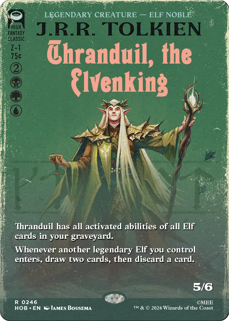 Thranduil, the Elvenking (0246) (Borderless) (Book Cover) (HOB) - Foil
