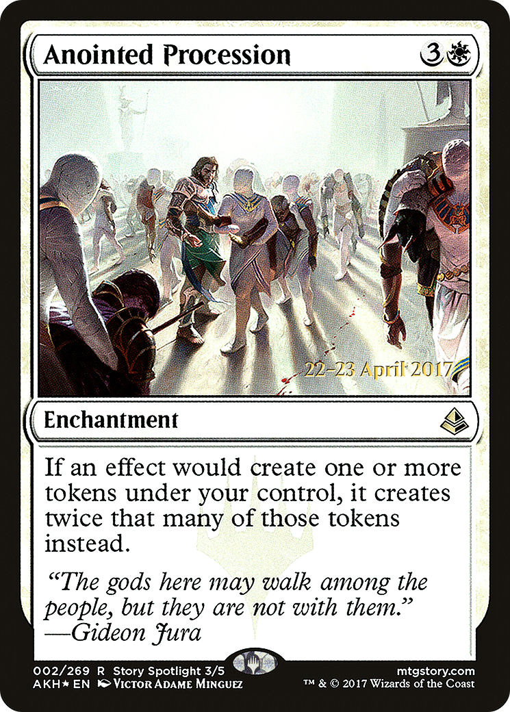 Anointed Procession (002) (Prerelease) - Foil