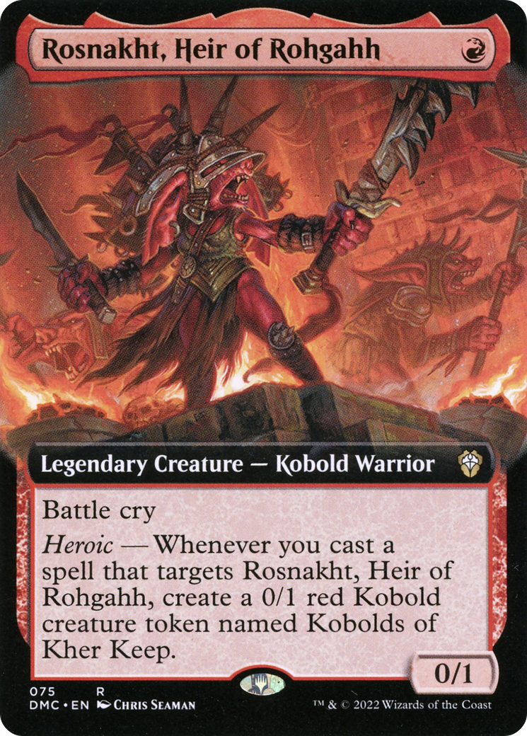 Rosnakht, Heir of Rohgahh (075) (Extended Art) - Foil