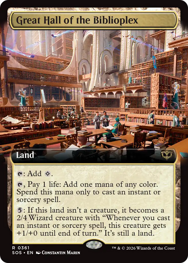 Great Hall of the Biblioplex (0361) (Extended Art) (SOS)