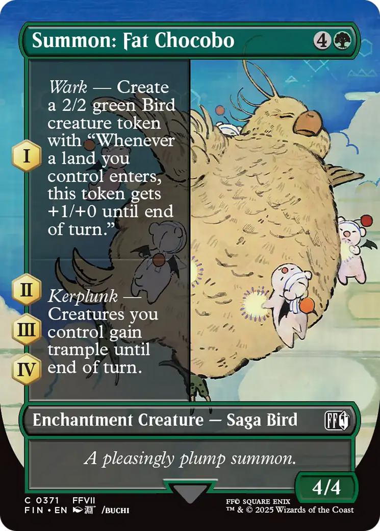 Summon: Fat Chocobo (0371) (Borderless) - Foil