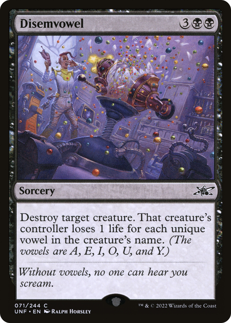 Disemvowel - Foil