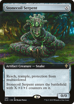 Stonecoil Serpent (385) (Extended Art) - Foil