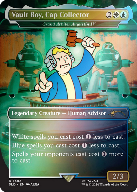 Vault Boy, Cap Collector [Grand Arbiter Augustin IV] (1483) (Borderless) - Rainbow Foil