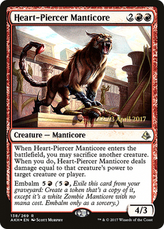 Heart-Piercer Manticore (138) (Prerelease) - Foil