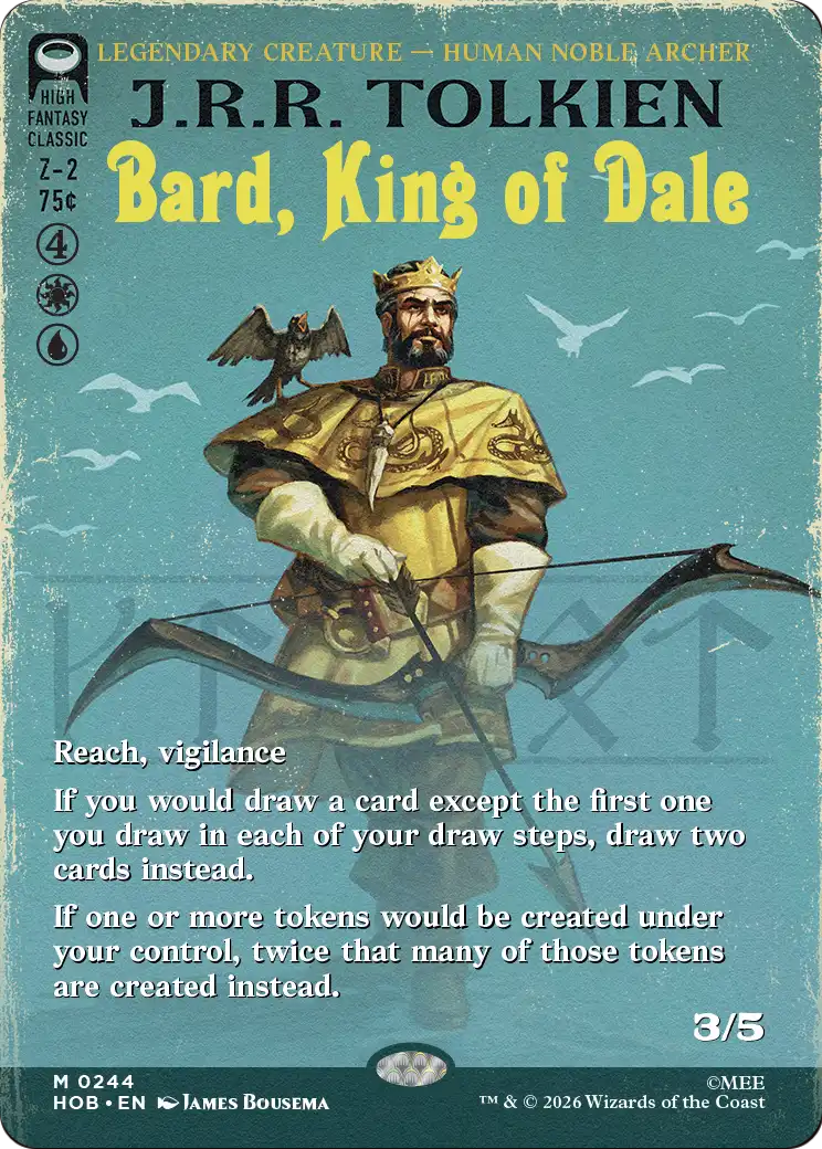 Bard, King of Dale (0244) (Borderless) (Book Cover) (HOB) - Foil