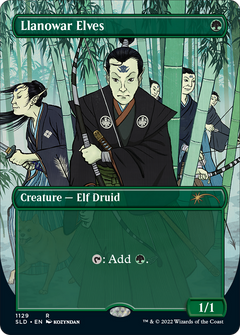 Llanowar Elves (1129) (Borderless)
