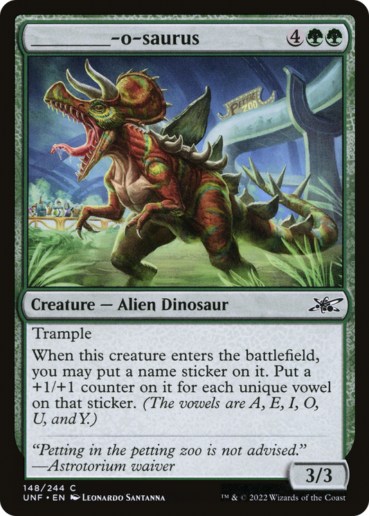 _____-o-saurus - Foil