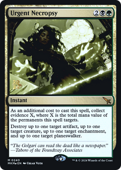 Urgent Necropsy (0240) (Prerelease) - Foil